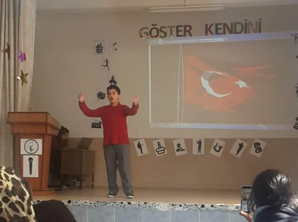 Okulumuz "İstiklal Marşını Güzel Okuyorum" Yarışmasına Katıldı.
